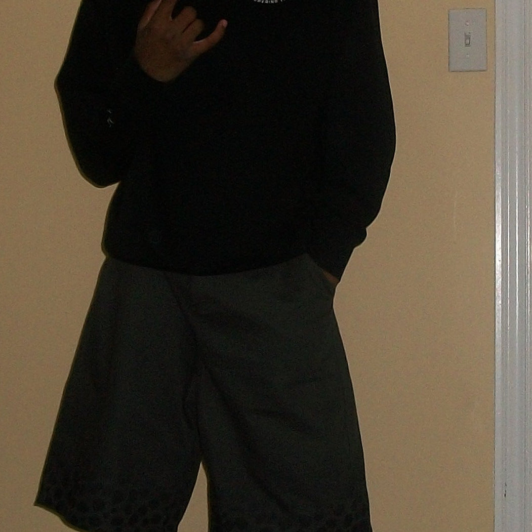 Grey Cheetah-Pattern Shorts