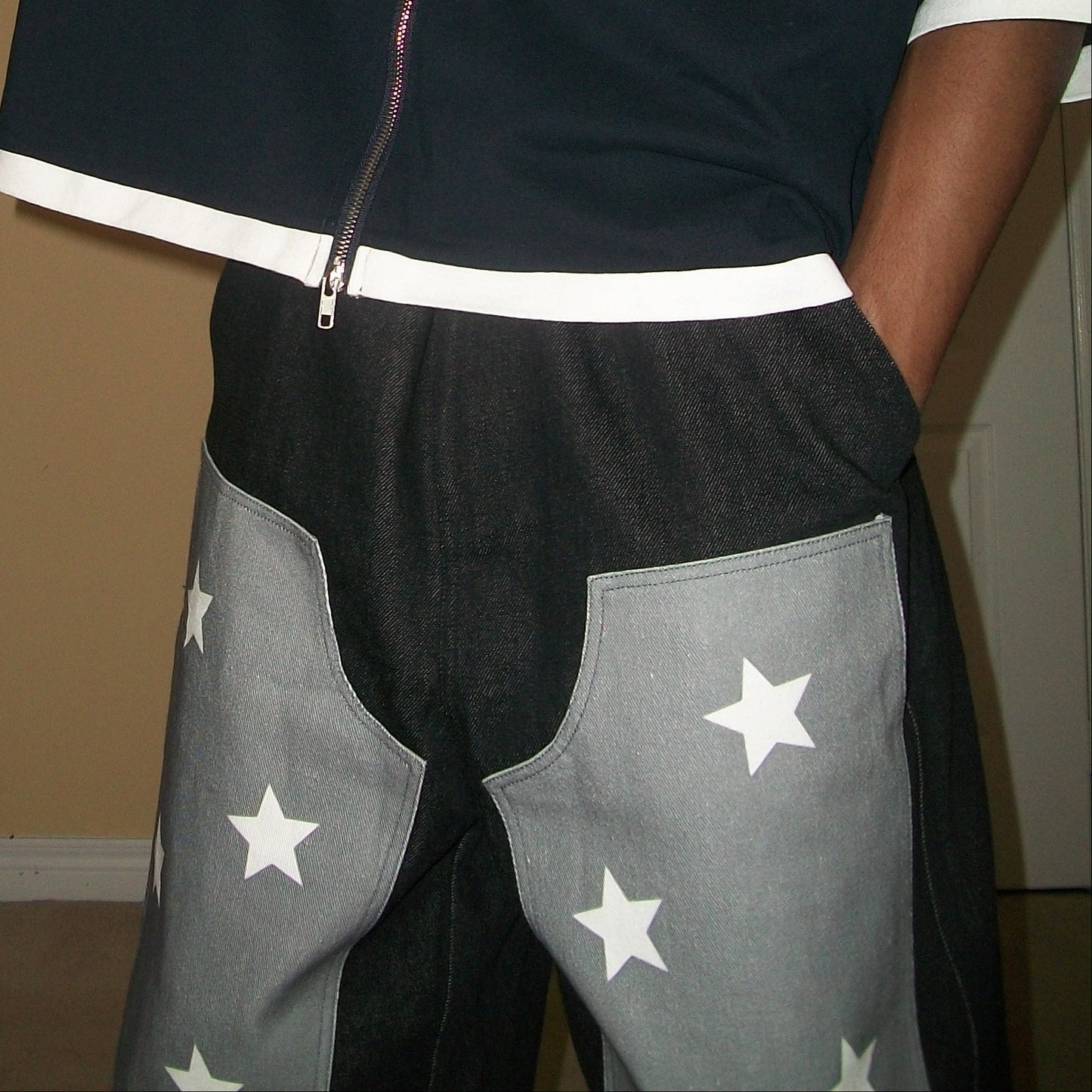 Star Patch Denim Shorts