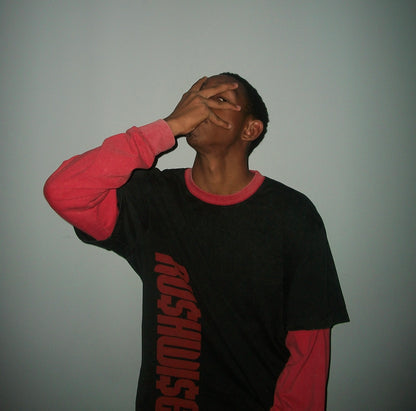 Vintage Layered Long Sleeve Tee - Rushwise Apparel 