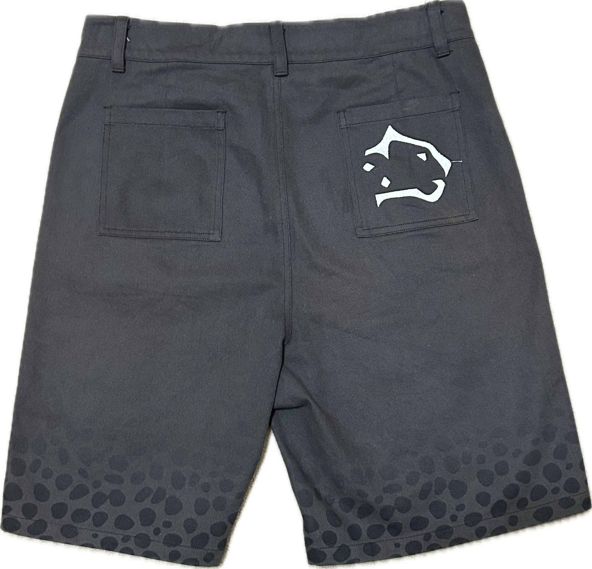 Grey Cheetah-Pattern Shorts - Rushwise Apparel 