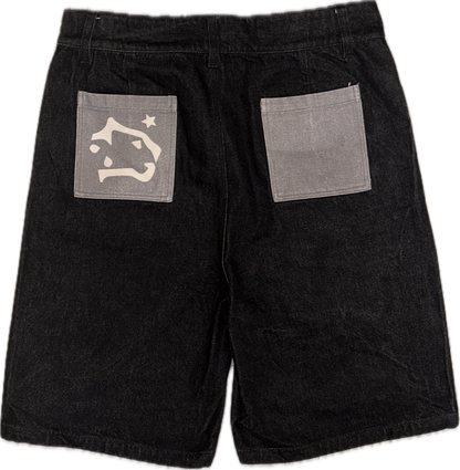 Star Patch Denim Shorts - Rushwise Apparel 